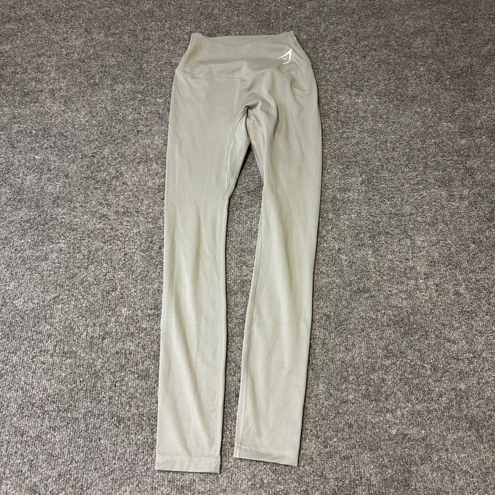 Gymshark Leggings Womens Size XS Sage Green High Waisted Athletic Yoga Pants